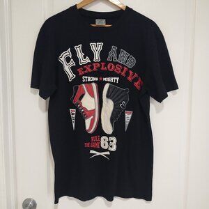 AJI & AJXII Jordan Leather Applique Sneaker Head Collector T Shirt XL Streetwear